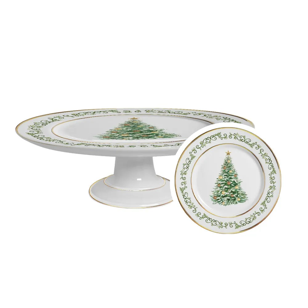 Boleira Pequena Classic Natal 21cm