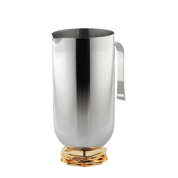 Jarra impacto inox com detalhe em ouro