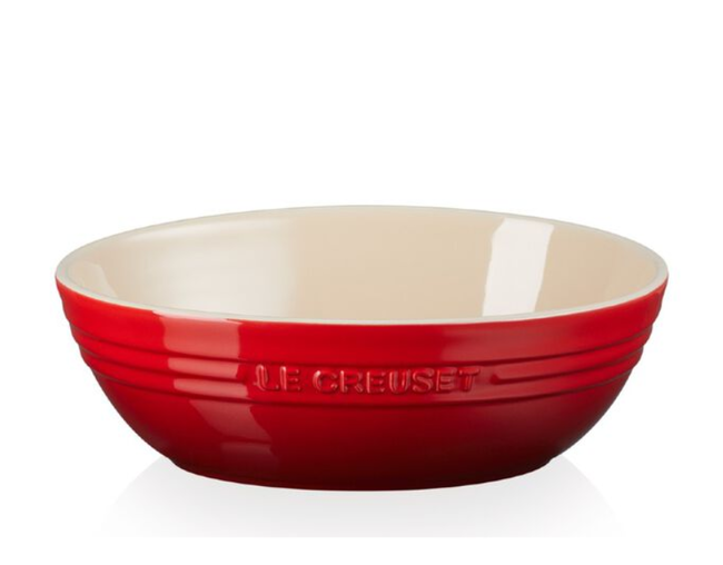 Bowl de servir oval le creuset cerise 3,2L