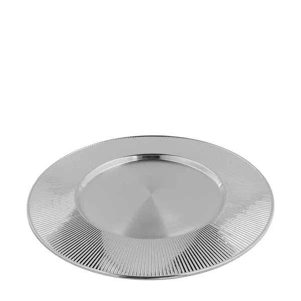 Sousplat Solaris Prata