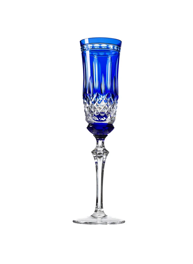 Taça champagne serenata azul escuro