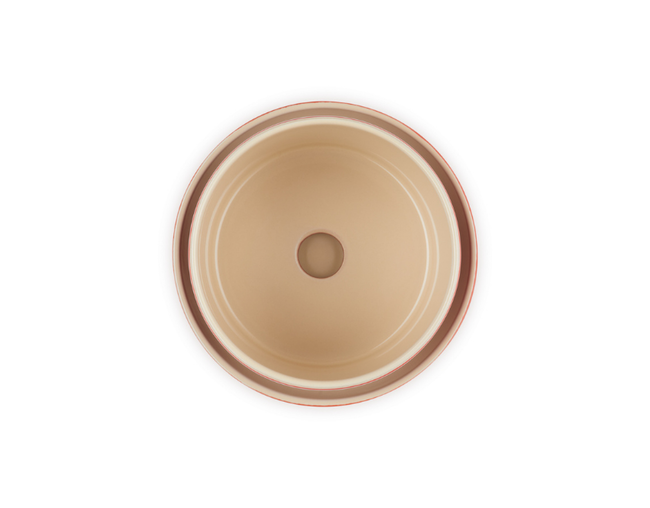 VASO PARA ERVAS COM BANDEJA VERMELHO