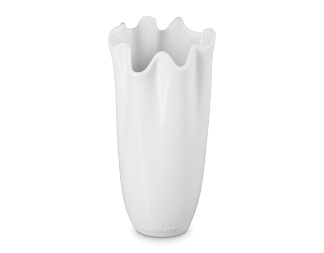 VASO LE CREUSET RUFFLE WHITE